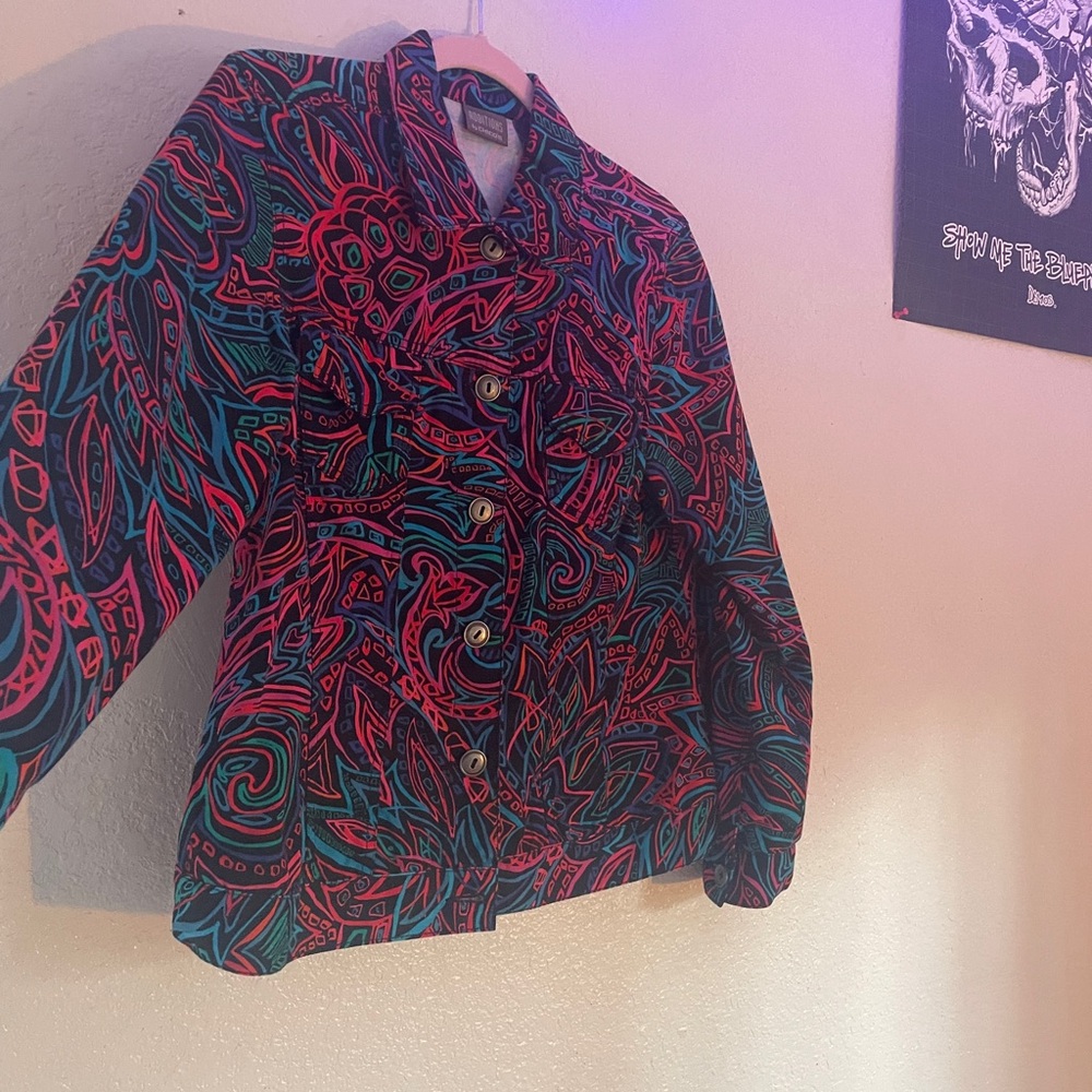 Chico's Vibrant Geometric Jacket - image 4